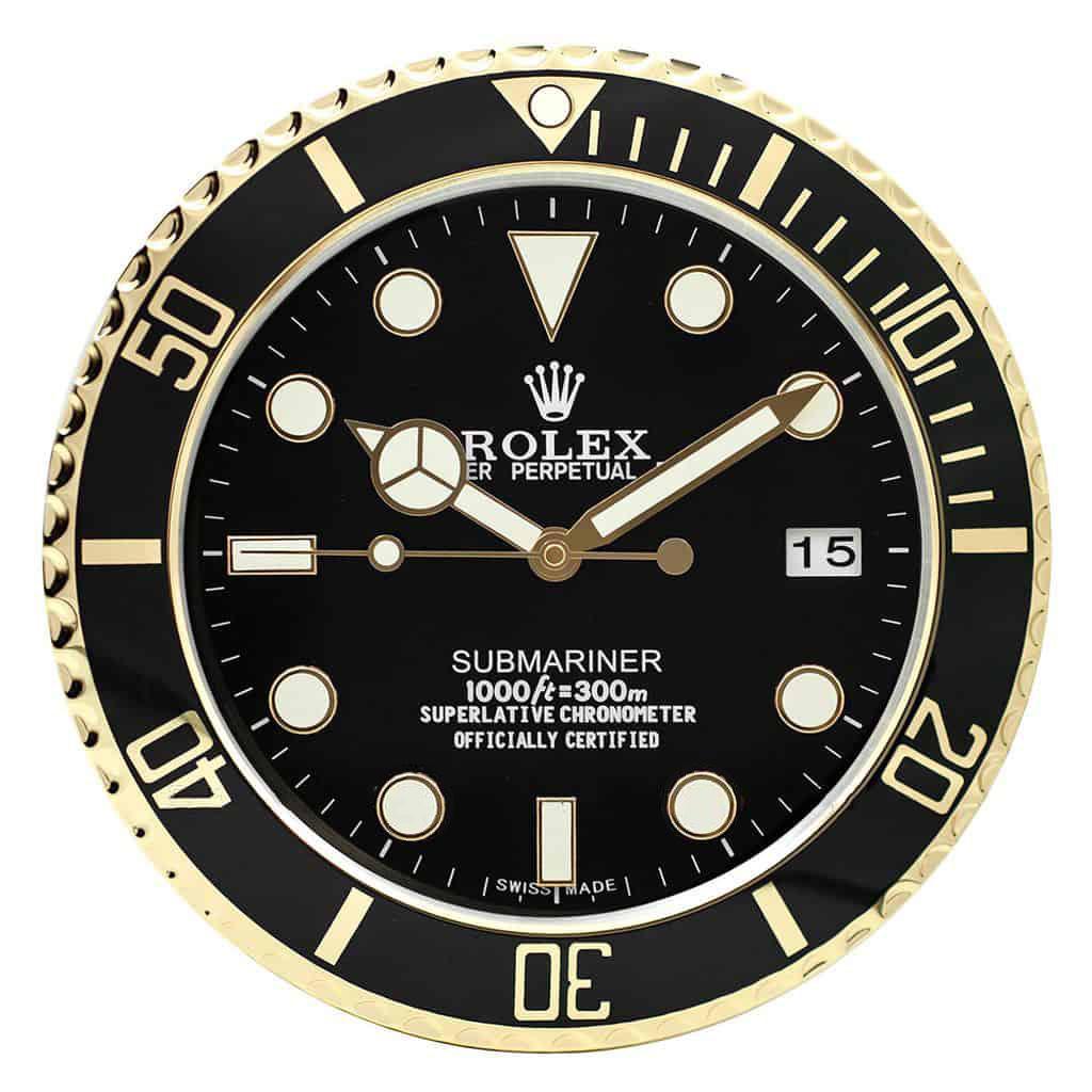 ROLEX WALL CLOCK – SUBMARINER GOLD - Image 2