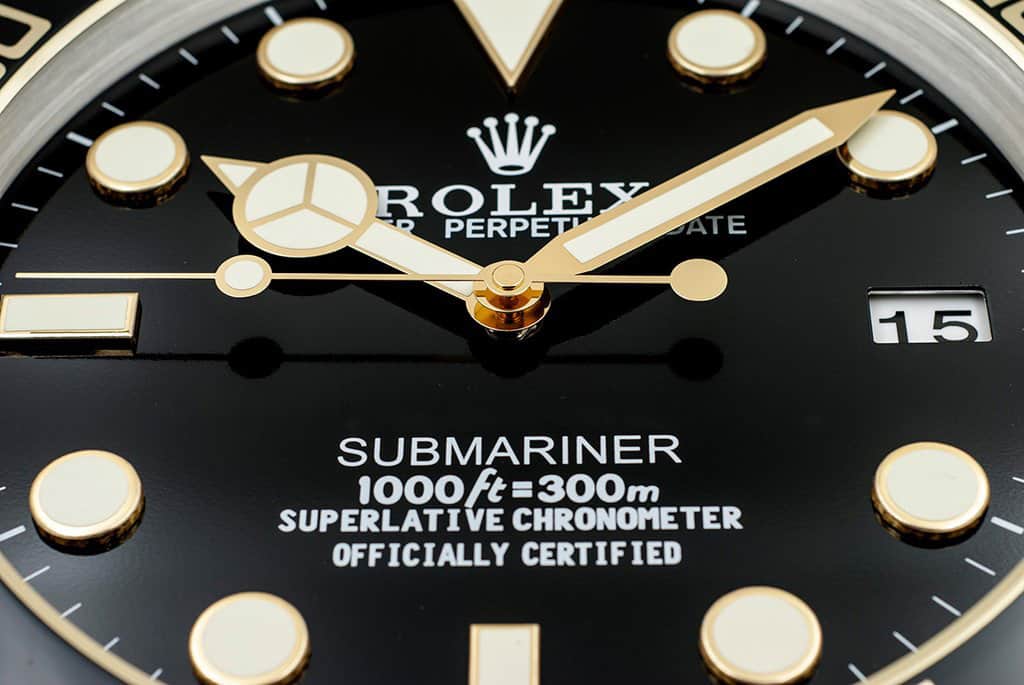 ROLEX WALL CLOCK – SUBMARINER GOLD - Image 5