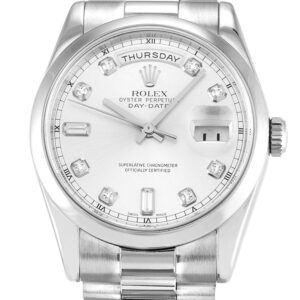 Rolex Day-Date Silver Dial 118209 36 mm