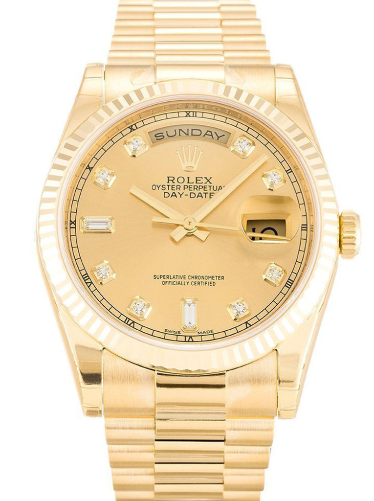 Rolex Day-Date Gold Dial 118238 36 mm