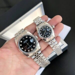 Rolex Datejust SS/SS Jub Black/Dial 36/28 mm