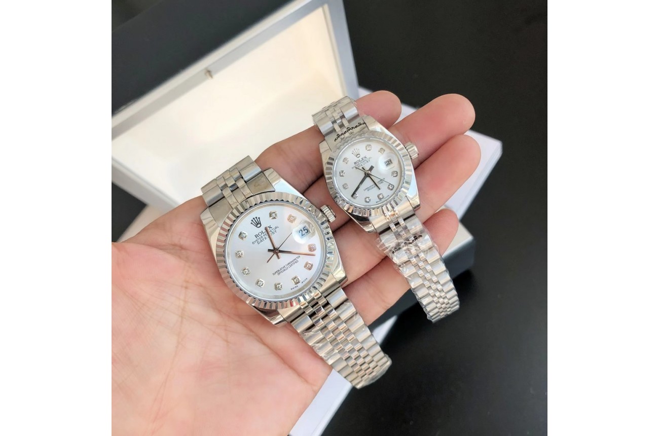 Rolex Datejust SS/SS Jub Sliver/Dia 36/28 mm