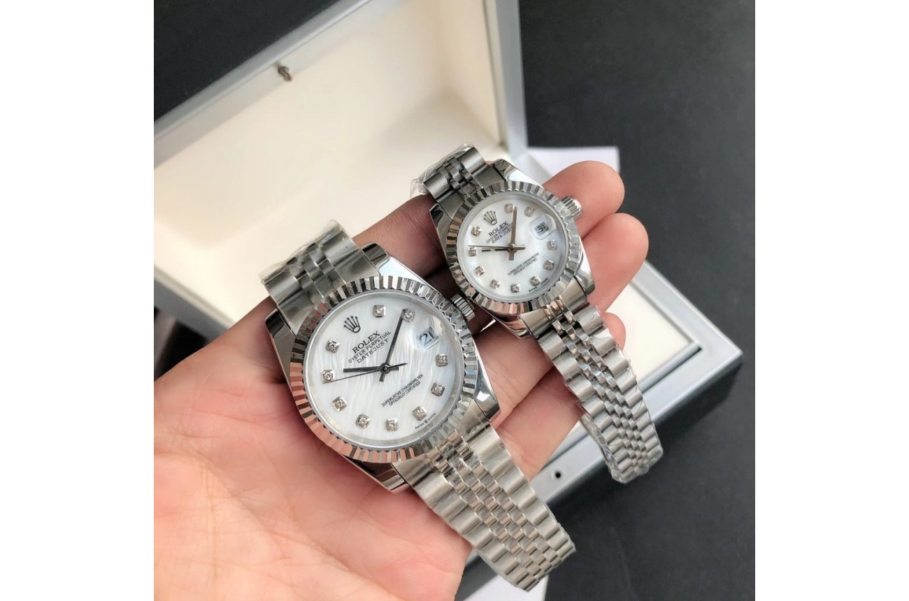 Rolex Datejust SS/SS Jub White/Dial 36/28 mm