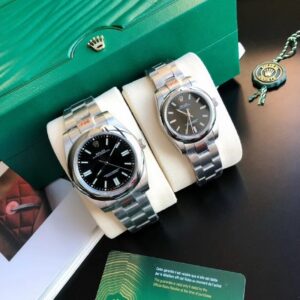 Rolex Oyster Perpetual SS/SS Black/Stk 31/41 mm