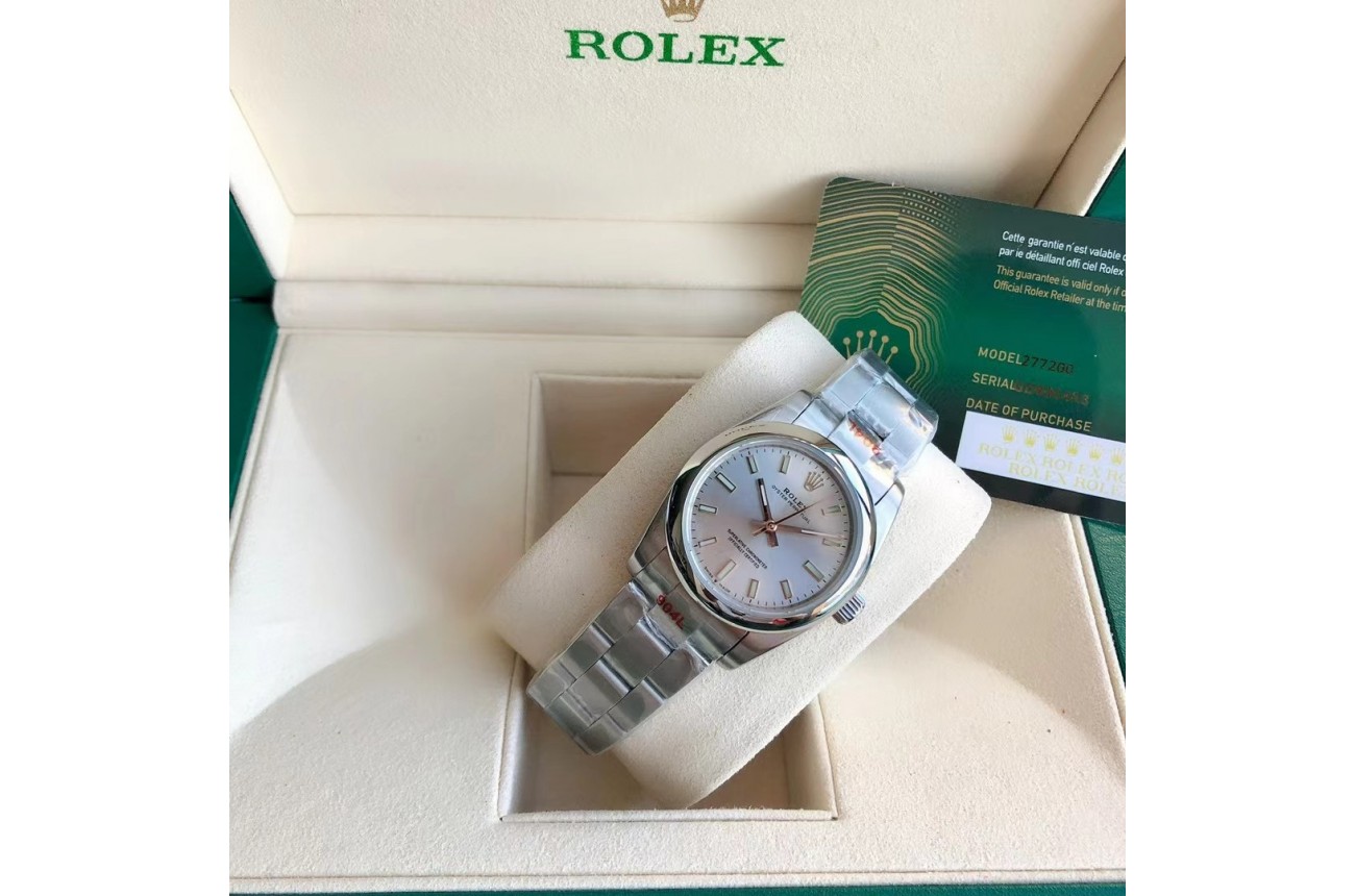 Rolex Oyster Perpetual SS/SS Sliver/Stk 31/41 mm - Image 5