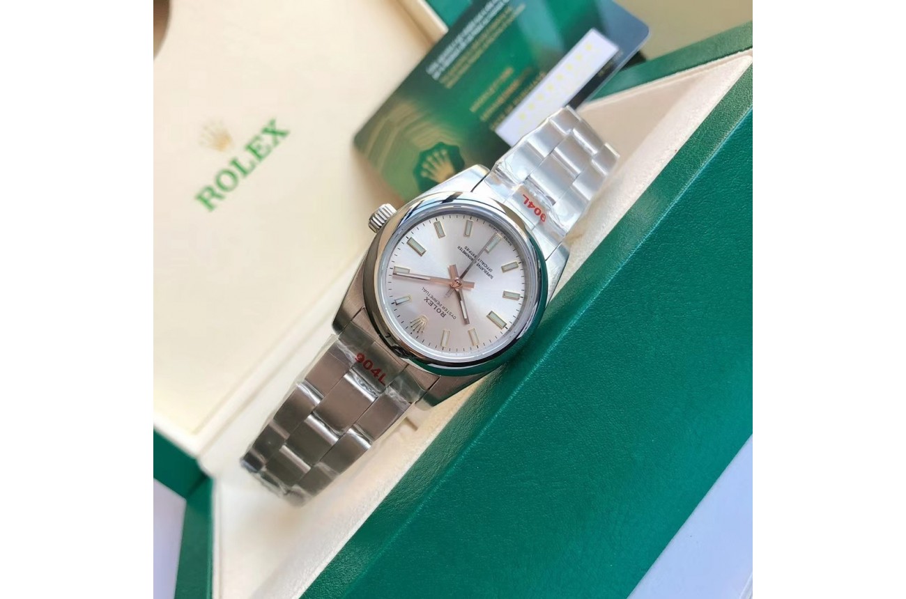 Rolex Oyster Perpetual SS/SS Sliver/Stk 31/41 mm - Image 7