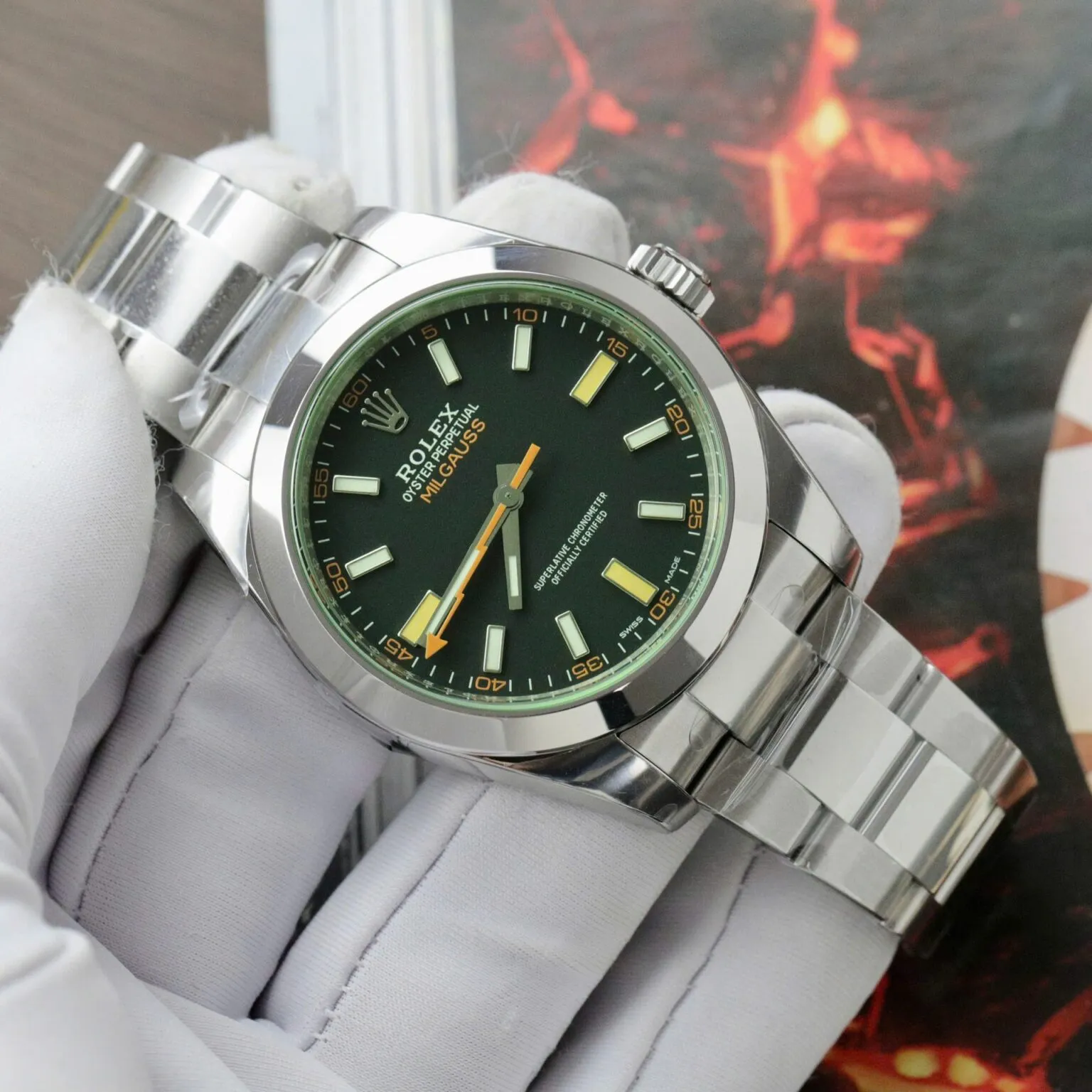Rolex Milgauss Black Dial 116400GV - Image 4