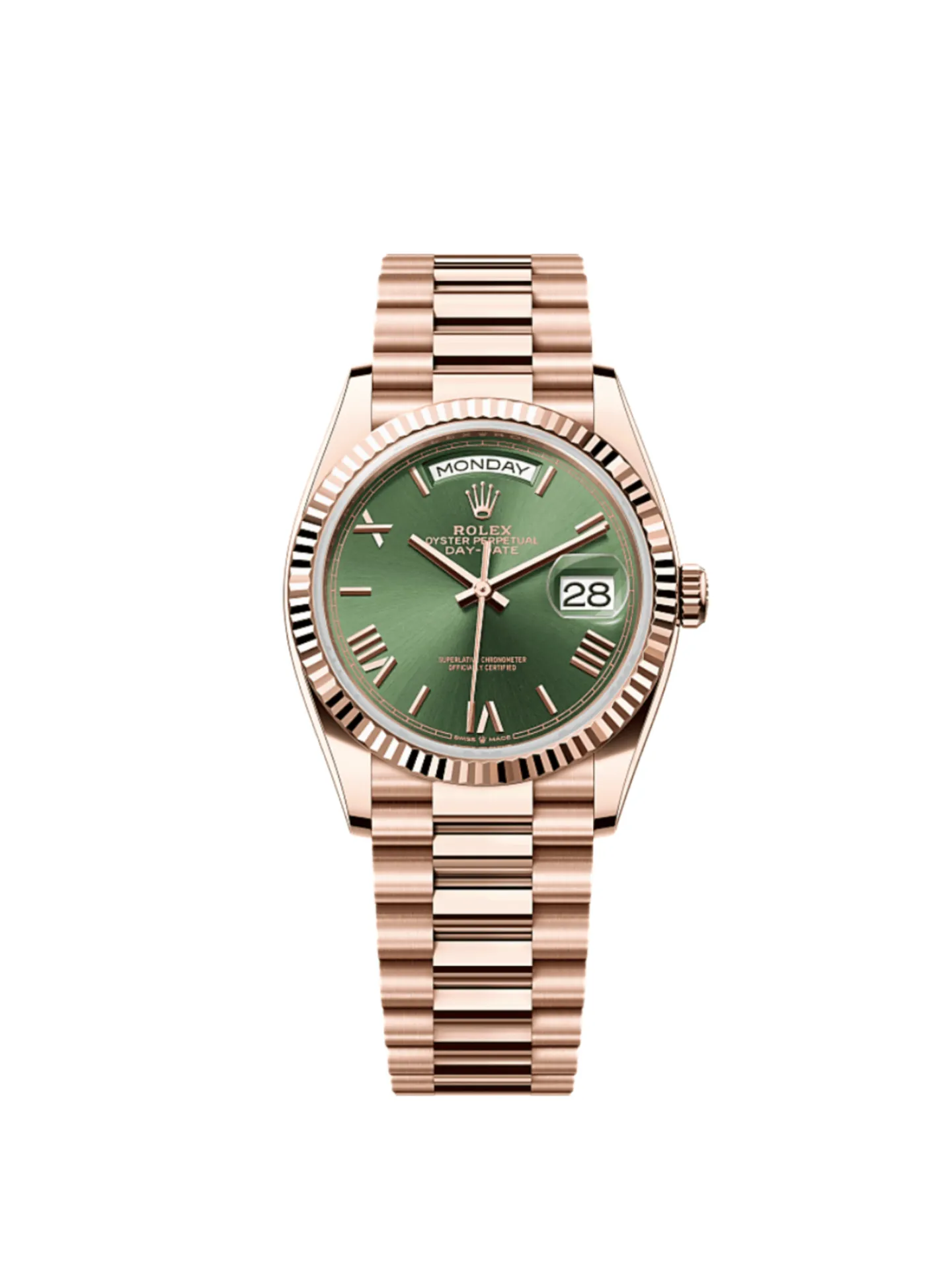 Superclone Rolex Day-Date Olive Dial 128235 36 mm