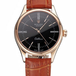 Superclone Rolex Cellini Black Dial REP016794