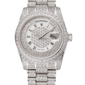 Superclone Rolex Day-Date White Dial 1453950 37 mm