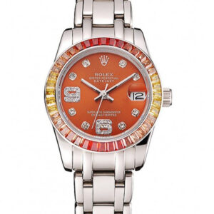 Rolex Datejust Orange Dial REP016821 33 mm