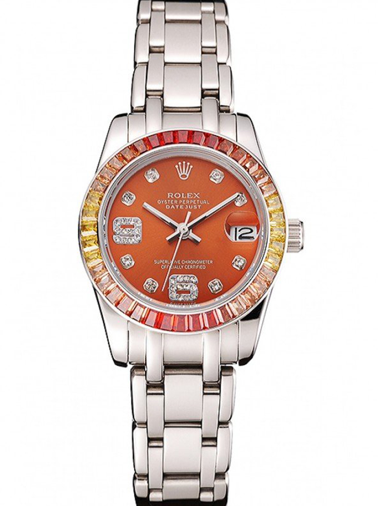 Rolex Datejust Orange Dial REP016821 33 mm