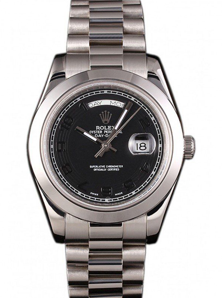 Superclone Rolex Day-Date Black Dial 80294 40 mm