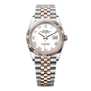 Superclone Rolex Datejust White Roman Dial 126231-0015 36 mm