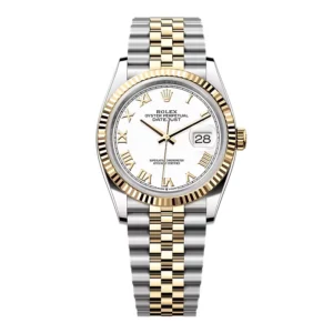 Superclone Rolex Datejust White Roman Dial 126233-0029 36 mm