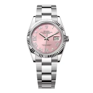 Superclone Rolex Datejust Pink Roman Dial 126234-0032 36 mm