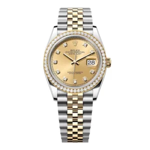 Superclone Rolex Datejust Champagne Diamond Dial 126283RBR-0003 36 mm
