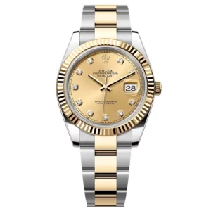 Superclone Rolex Datejust Champagne Diamond Dial 126333-0011 41 mm