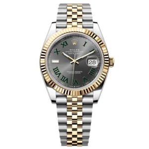 Superclone Rolex Datejust Rhodium Dial 126333 “Wimbledon” Flutted/Jubilee 41 mm