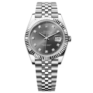 Superclone Rolex Datejust Slate Diamond Dial 126334-0006 41 mm