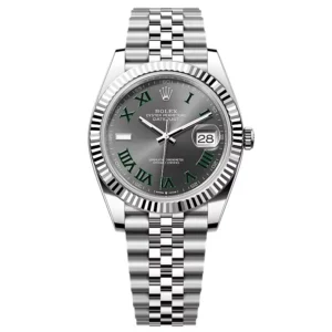 Superclone Rolex Datejust Rhodium Dial 126334 “Wimbledon” Flutted/Jubilee 41 mm