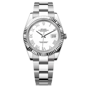 Superclone Rolex Datejust White Roman Dial 126334-0023 41 mm