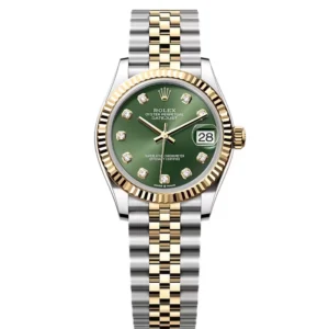 Superclone Rolex Datejust Olive Green Diamond Dial 278273-0030 31 mm