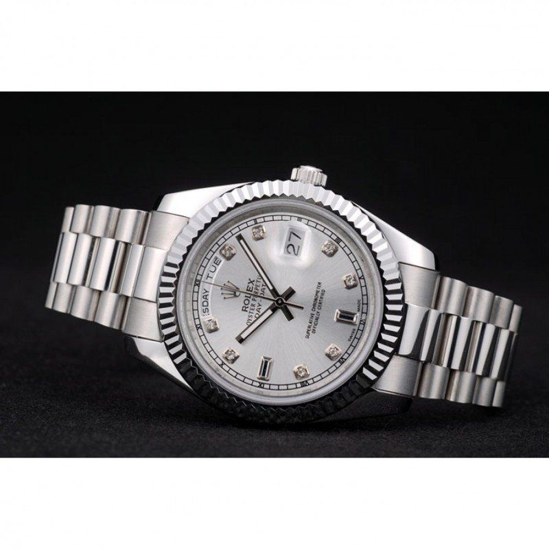Superclone Rolex Day-Date Silver Dial 41995 40 mm - Image 5