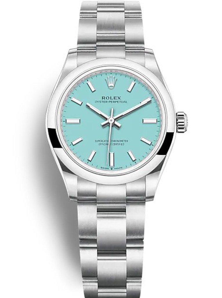 Rolex Oyster Perpetual Lady Tiffany Blue Dial 277200 31 mm