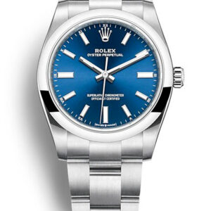 Rolex Oyster Perpetual Lady Blue Dial 124200 34 mm