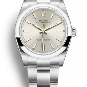 Rolex Oyster Perpetual Lady Silver Dial 124200 34 mm
