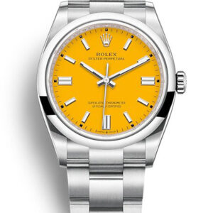 Rolex Oyster Perpetual Lady Yellow Dial 126000 36 mm