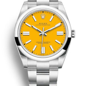 Rolex Oyster Perpetual Yellow Dial 124300 41 mm