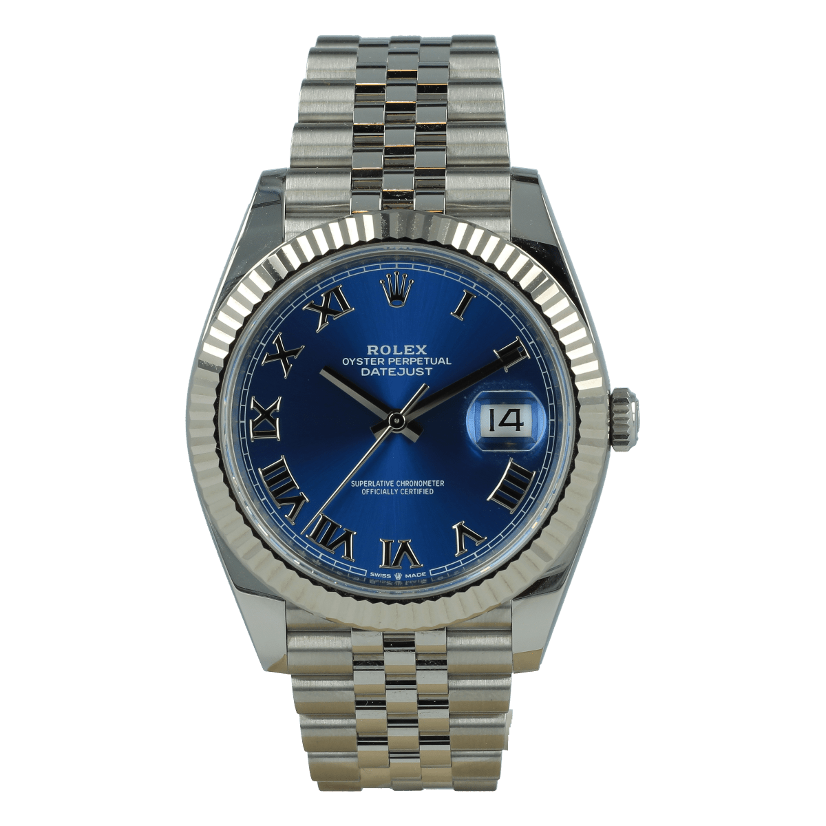 Rolex Datejust Blue Dial 126334 Jubilee Roman Dials 41 mm