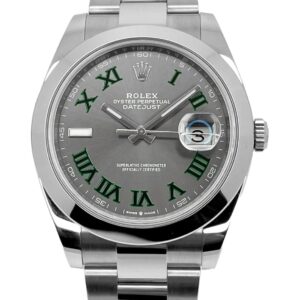 Superclone Rolex Datejust Rhodium Dial 126300 “Wimbledon” Oyster 41 mm