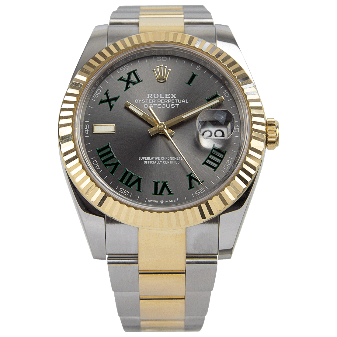 Rolex Datejust II Rhodium Dial 126333 “Wimbledon” Two-Tone Oyster 41 mm