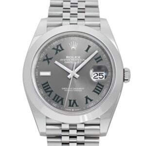 Superclone Rolex Datejust Rhodium Dial 126300 “Wimbledon” Jubilee 41 mm