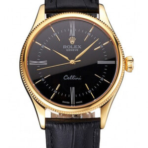 Superclone Rolex Cellini Black Dial REP016814