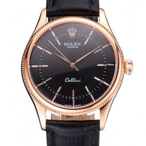 Superclone Rolex Cellini Black Dial REP016815