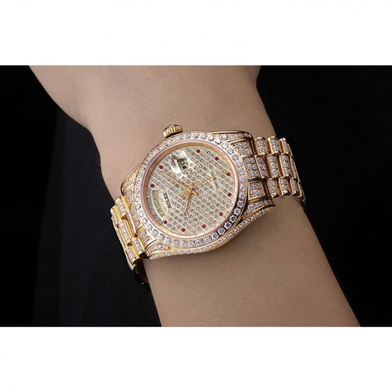 Superclone Rolex Day-Date Diamond Dial 621615 37 mm - Image 11