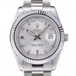 Superclone Rolex Day-Date Silver Dial 41995 40 mm
